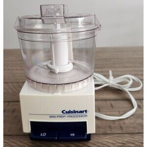 Cuisinart Mini Prep Food Processor White Model DLC-1 TX Tested Works Great
